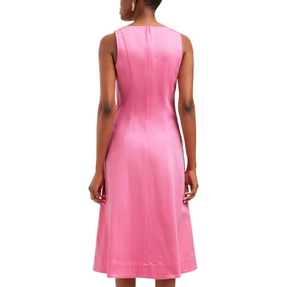 Draper James Womens Genevieve Square Neck Sleeveless Midi Dress - Picture 2 of 3